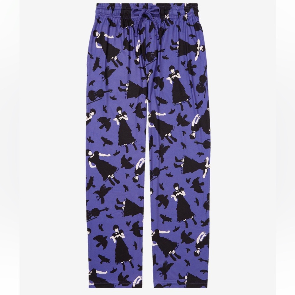 Unisex Wednesday Addams Dance Allover Print Sleep Pants‎ Boxlunch Halloween